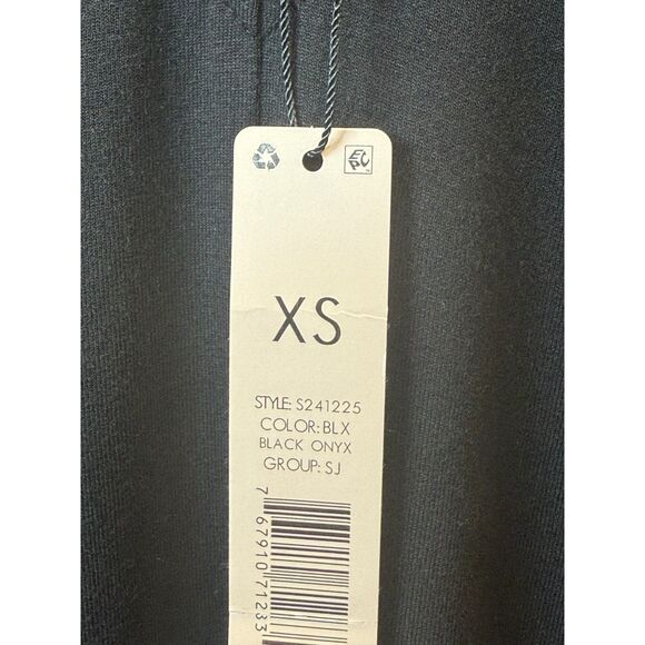 Nic+Zoe Knit A-Line Dress Women’s Size XS Black Onyx V-Neck Relaxed Fit NWT - Picture 9 of 9